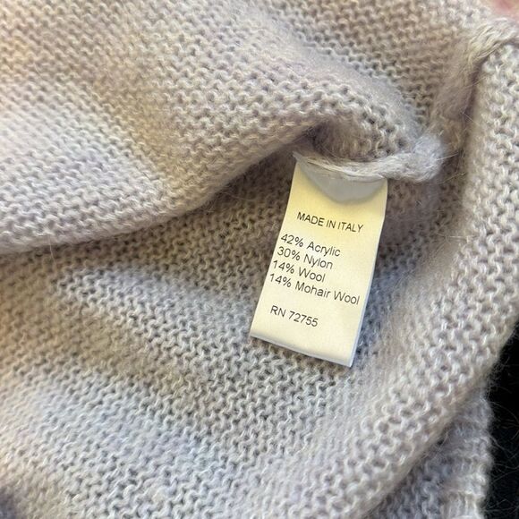 Gio Gio Made In Italy Lavender Tiered Sleeve Mohair Wool Sweater Medium - Picture 8 of 13